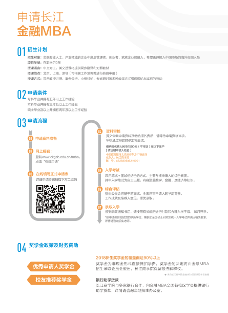 长江商学院金融MBA/中文MBA招生信息